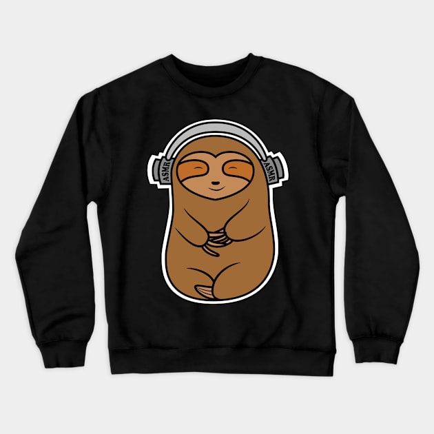 Happy Sloth Bear Crewneck Sweatshirt by SubtleSplit